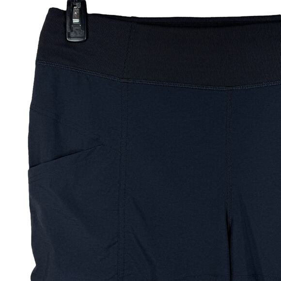 PrAna X-Large Koen Capris Pants Lightweight Shirring Hi-Rise Stretch Pockets - Picture 2 of 9